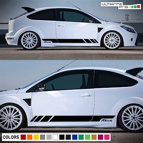 ford focus lv 2010 black with stripes|ford focus racing decals.